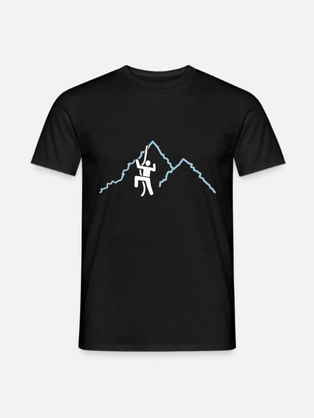 Klettern - Männer T-Shirt - Schwarz