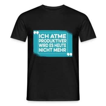 Sarcasm Saying Black Humor Funny Irony - Men's T-Shirt - black - Front - AI Model Male 178 light (178cm)