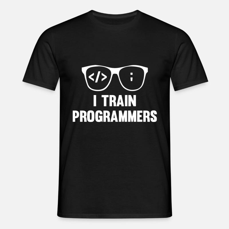 Programmierer Coder Software Entwickler - Männer T-Shirt - Schwarz