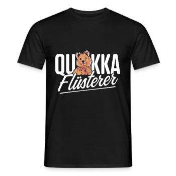 Quokka Flüsterer Beuteltier Känguru - Männer T-Shirt - Schwarz - Vorne - AI Model Male 178 light (178cm)