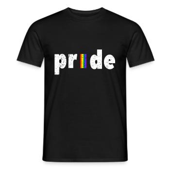 Gay Pride - T-shirt homme - noir - Devant - AI Model Male 178 light (178cm)