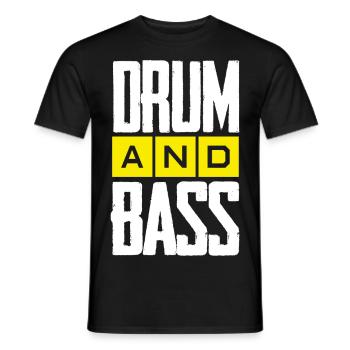 Drum&Bass 2k15 - Männer T-Shirt - Schwarz - Vorne - AI Model Male 178 light (178cm)