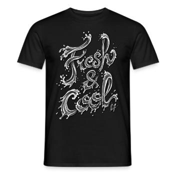 Fresh & Cool - Men's T-Shirt - black - Front - AI Model Male 178 light (178cm)