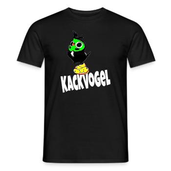Kackvogel - Männer T-Shirt - Schwarz - Vorne - AI Model Male 178 light (178cm)