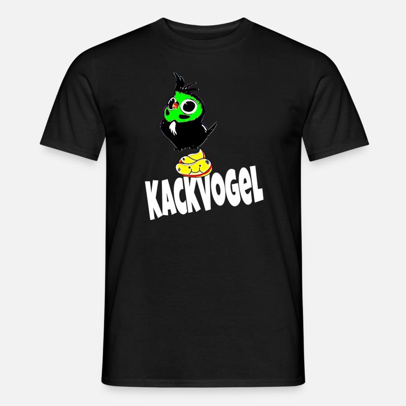 Kackvogel - Männer T-Shirt - Schwarz