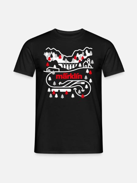 Märklin Schienenplan Landschaft - Männer T-Shirt - Schwarz