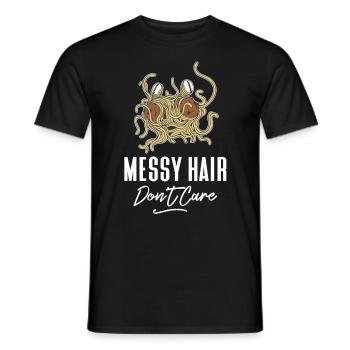 Fliegendes Spaghettimonster Pastafari Pastafariani - Männer T-Shirt - Schwarz - Vorne - AI Model Male 178 light (178cm)
