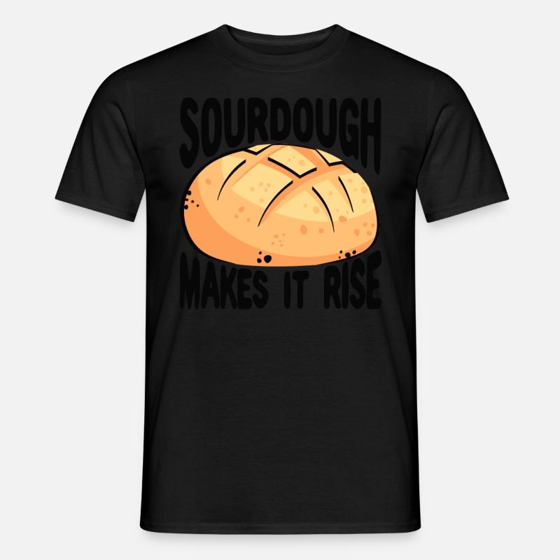 Lustiger Brotbacken-Bäcker - Männer T-Shirt - Schwarz