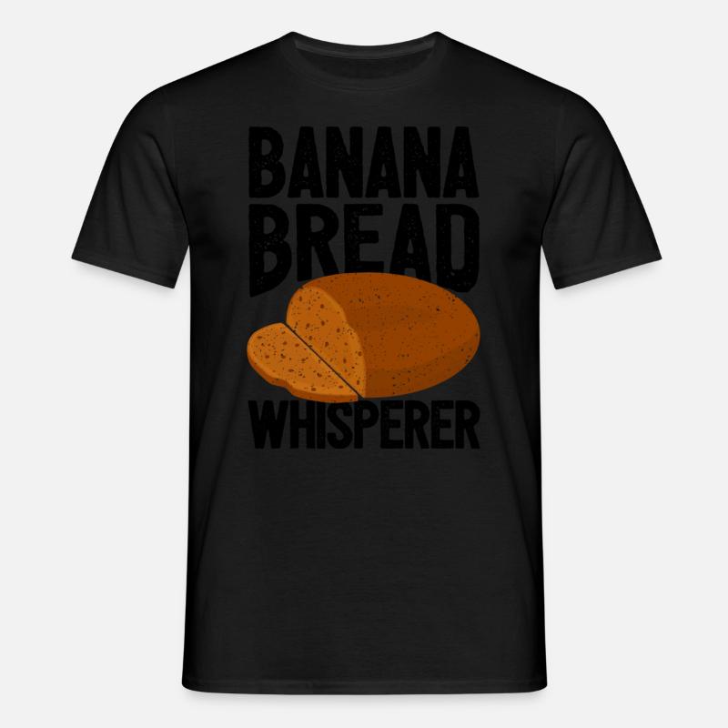 Funny bread baker - Men's T-Shirt - black