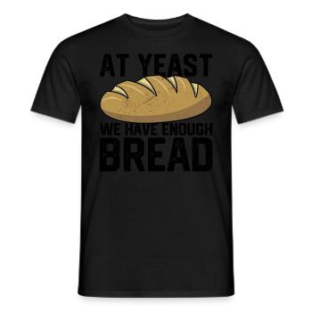 Lustiger Brotbacken-Bäcker - Männer T-Shirt - Schwarz - Vorne - AI Model Male 178 light (178cm)