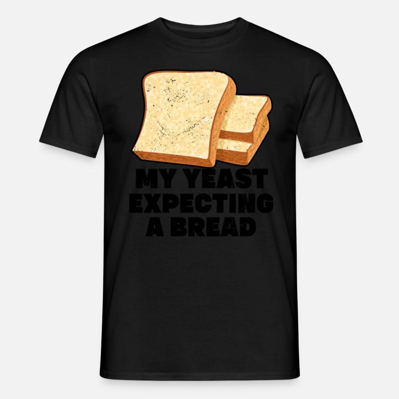 Lustiger Brotbacken-Bäcker - Männer T-Shirt - Schwarz