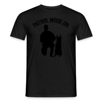Policier Chien policier - T-shirt homme - noir - Devant - AI Model Male 178 light (178cm)