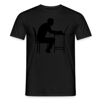 Hacker Hacking Hack - Männer T-Shirt - Schwarz - Vorne - AI Model Male 178 light (178cm)