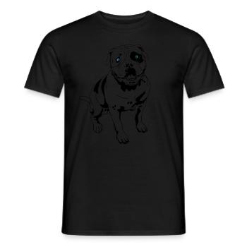 Bulldog - Men's T-Shirt - black - Front - AI Model Male 178 light (178cm)