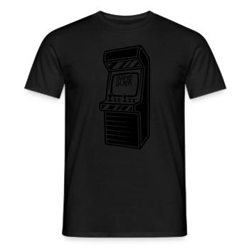 Jeux d’arcade Gamer - T-shirt homme - noir - Devant - AI Model Male 178 light (178cm)