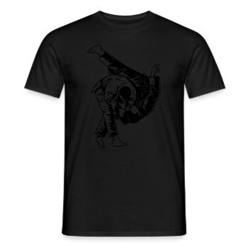 BJJ Brazilian Jiu Jitsu MMA - Men's T-Shirt - black - Front - AI Model Male 178 light (178cm)