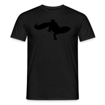 Leopard gecko - Men's T-Shirt - black - Front - AI Model Male 178 light (178cm)