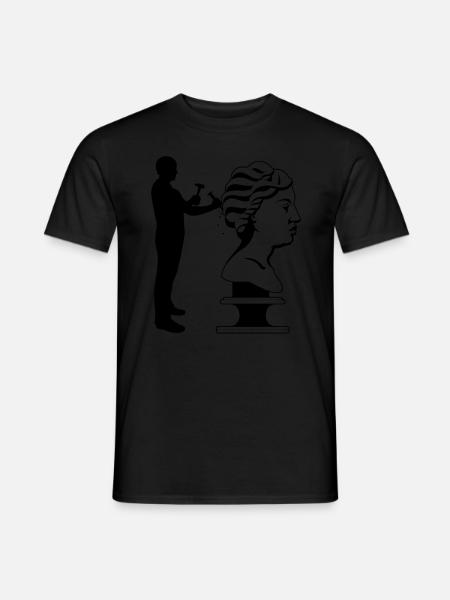Scultura Scultore - T-shirt uomo - nero