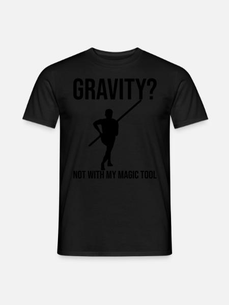 Lustiges Stabhochsprung Stabhochsprung Stabhochspr - Männer T-Shirt - Schwarz