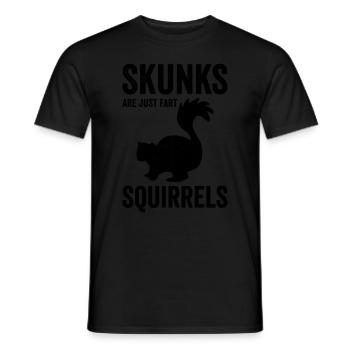 Les mouffettes drôles ne sont que des écureuils pets - T-shirt homme - noir - Devant - AI Model Male 178 light (178cm)