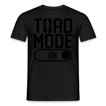 Funny skipping rope skipping rope skipping rope toad - Men's T-Shirt - black - Front - AI Model Male 178 light (178cm)