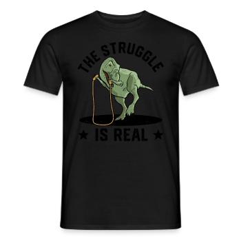 Lustiges Springseil Springseil springen Der Kampf - Männer T-Shirt - Schwarz - Vorne - AI Model Male 178 light (178cm)
