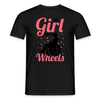 Querschnittsgelähmt Handicap Querschnittslähmung D - Männer T-Shirt - Schwarz - Vorne - AI Model Male 178 light (178cm)