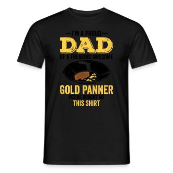 Drôles de panneurs d’or chercheurs d’or chercheurs d’or excavatrices - T-shirt homme - noir - Devant - AI Model Male 178 light (178cm)