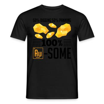 Drôles de panneurs d’or chercheurs d’or chercheurs d’or excavatrices - T-shirt homme - noir - Devant - AI Model Male 178 light (178cm)