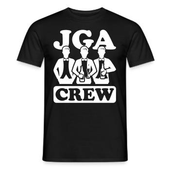 Junggesellen Abschied Crew - Männer T-Shirt - Schwarz - Vorne - AI Model Male 178 light (178cm)
