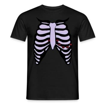 12 Kanal EKG - Männer T-Shirt - Schwarz - Vorne - AI Model Male 178 light (178cm)