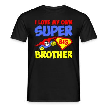 Brothers - Men's T-Shirt - black - Front - AI Model Male 178 light (178cm)