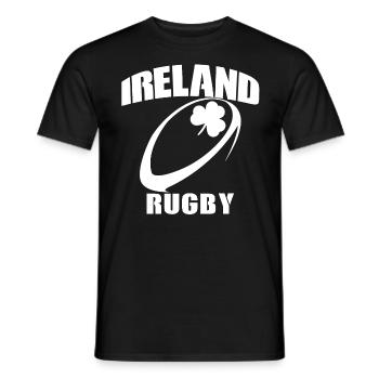 Irlande - T-shirt homme - noir - Devant - AI Model Male 178 light (178cm)