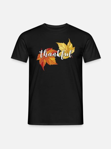 Golden autumn. Beautiful season. Colorful foliage - Men's T-Shirt - black