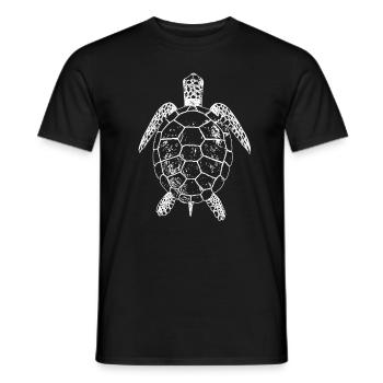 Tortue - T-shirt homme - noir - Devant - AI Model Male 178 light (178cm)