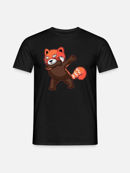 Funny Dabbing Red Panda Dab Dance Gift - Men's T-Shirt - black