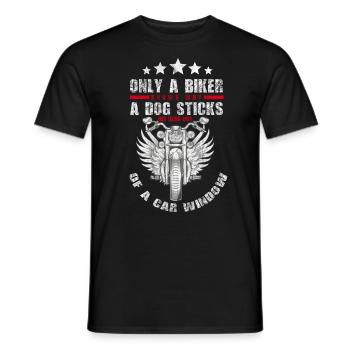 Funny Moto Moto Biker Gift Funny - T-shirt homme - noir - Devant - AI Model Male 178 light (178cm)