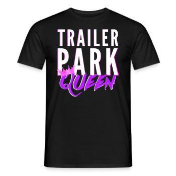 Trailer Park Queen Women - T-shirt homme - noir - Devant - AI Model Male 178 light (178cm)