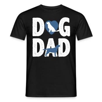 Chien papa chien papa cadeau - T-shirt homme - noir - Devant - AI Model Male 178 light (178cm)