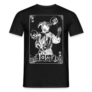 Joker - Männer T-Shirt - Schwarz - Vorne - AI Model Male 178 light (178cm)