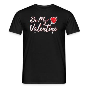 Saint-Valentin - T-shirt homme - noir - Devant - AI Model Male 178 light (178cm)