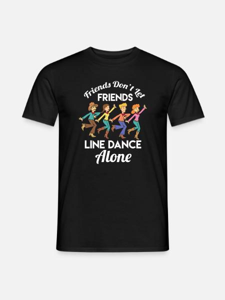 Line Dance Friends - Men's T-Shirt - black