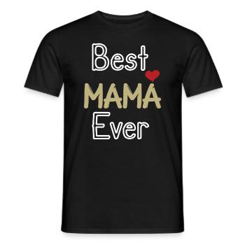 Cadeau pour la fête des Mères - T-shirt homme - noir - Devant - AI Model Male 178 light (178cm)
