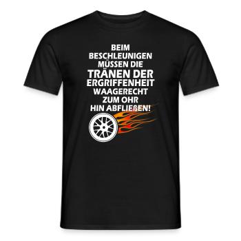 Beim Beschleunigen - Rallye und Rennfahrer Legend - Männer T-Shirt - Schwarz - Vorne - AI Model Male 178 light (178cm)