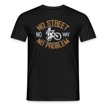 VTT, VTT, VTT rengaine - T-shirt homme - noir - Devant - AI Model Male 178 light (178cm)