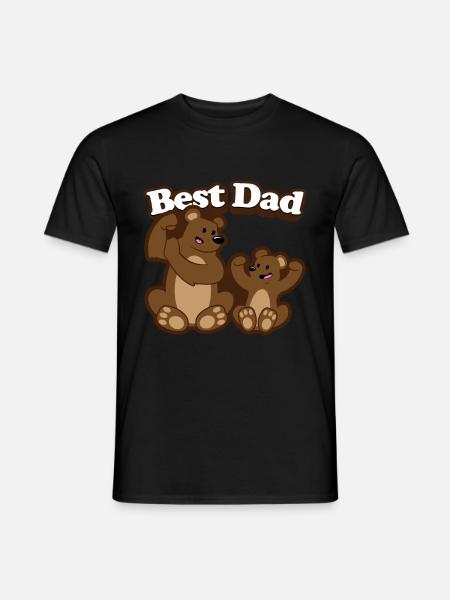 father and son - Men's T-Shirt - black