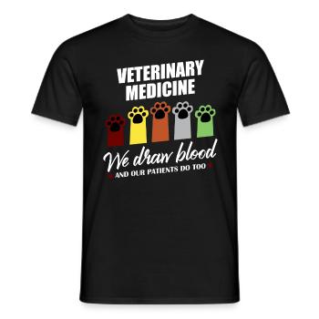 Tierarzthelfer Veterinärmedizin Tiermedizin Shirt - Männer T-Shirt - Schwarz - Vorne - AI Model Male 178 light (178cm)