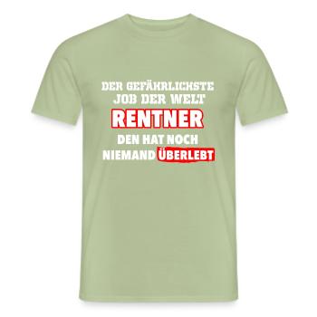 lustiger Spruch zur Rente - Männer T-Shirt - Sage - Vorne - AI Model Male 178 light (178cm)
