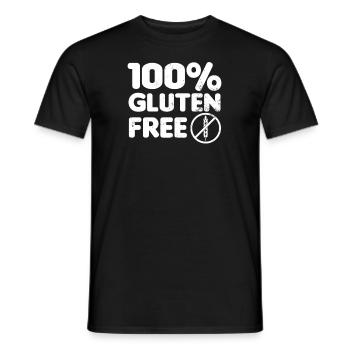 Zöliakie 100% Gluten-freies Geschenk - Männer T-Shirt - Schwarz - Vorne - AI Model Male 178 light (178cm)