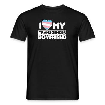Transgender-Liebe mein Transgender-Freund-Geschenk - Männer T-Shirt - Schwarz - Vorne - AI Model Male 178 light (178cm)